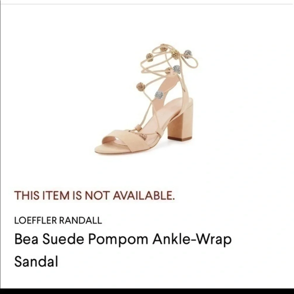 Loeffler Randall Bea Suede Ankle Wrap Sandal 11
